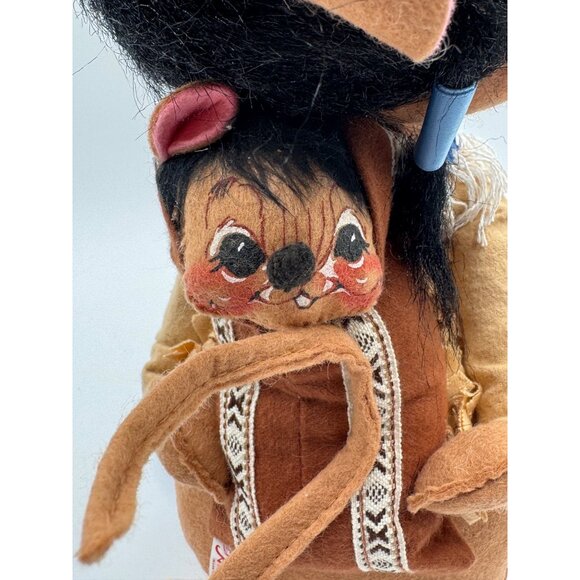 Vintage Annalee Indian Mother And Child Mouse 1988 Thanksgiving - Picture 5 of 9